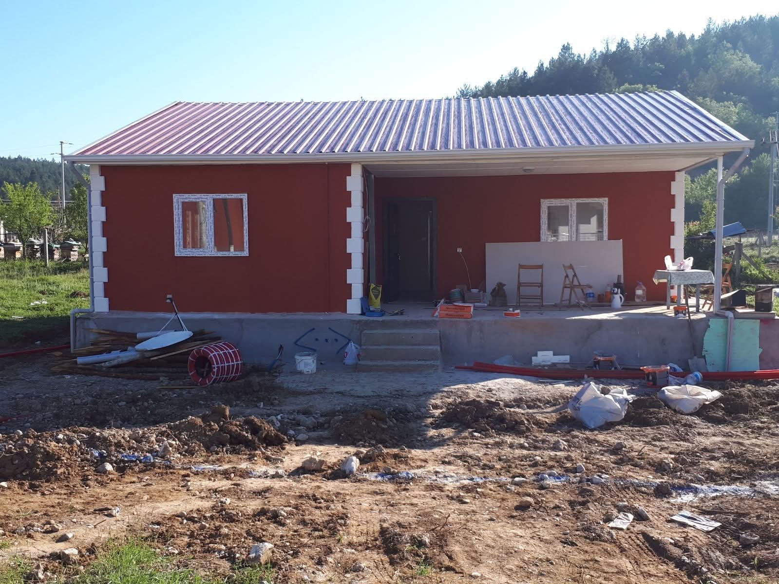 Kon Prefabrik tarafından teslim edilen prefabrik ev genel görünüm